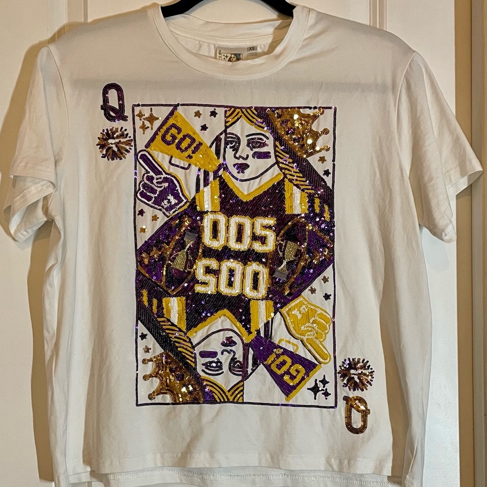 Queen of Sparkles LSU hearts shirt